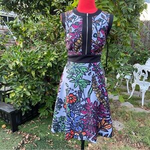 Maslavi by Jovani floral print mini dress size 0 NEW